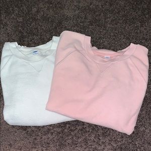 2 Crew Neck sweatshirts